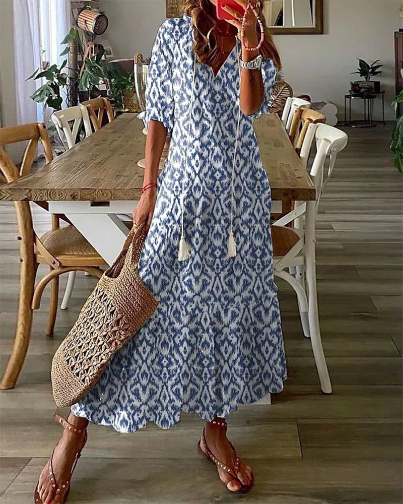 Liora | Effortless Elegant Floral Maxi Dress