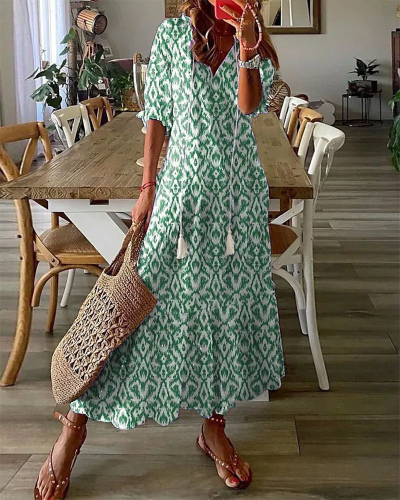 Liora | Effortless Elegant Floral Maxi Dress
