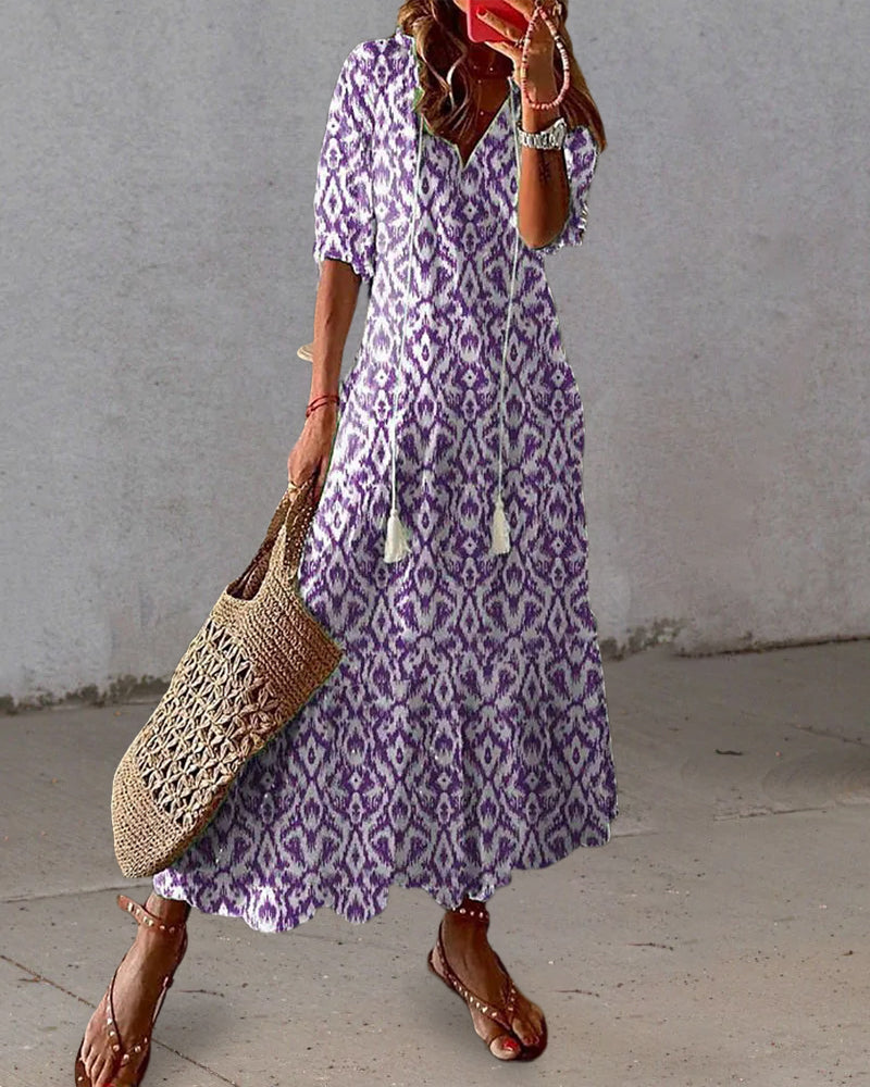 Liora | Effortless Elegant Floral Maxi Dress