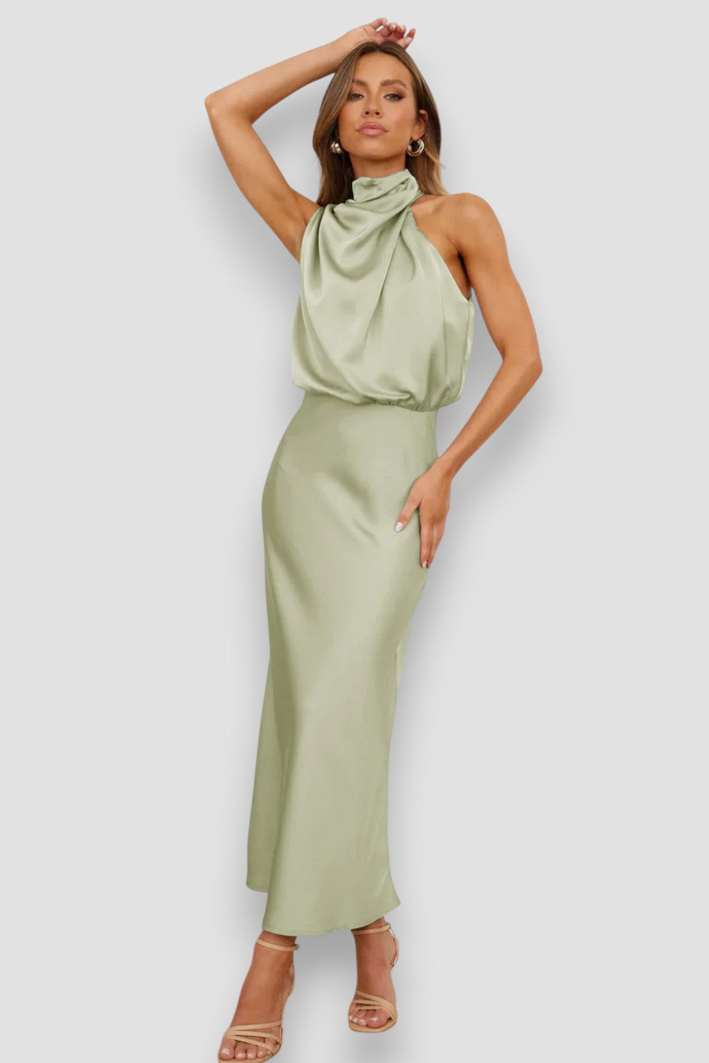 Carlina | Neutral-Toned Day Dress