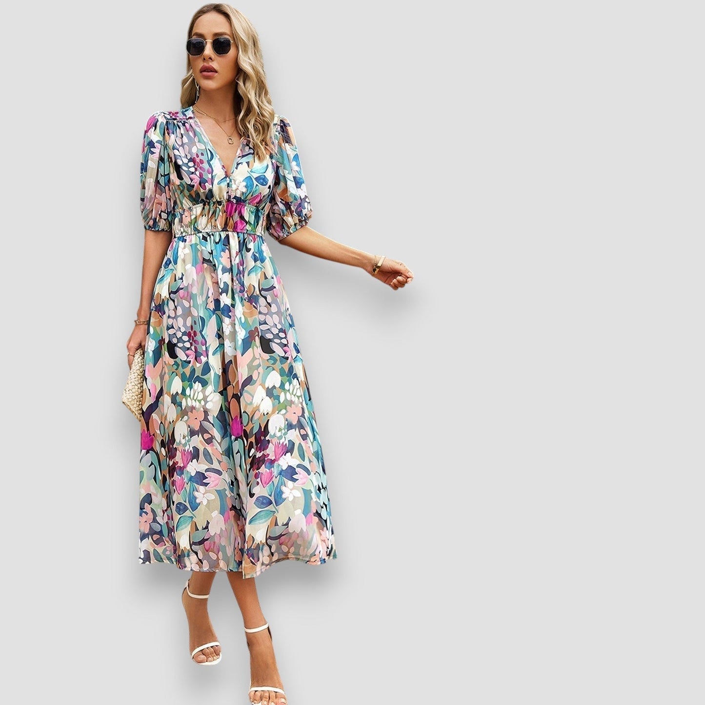 Ariadne | Monochrome Chic Maxi Dress