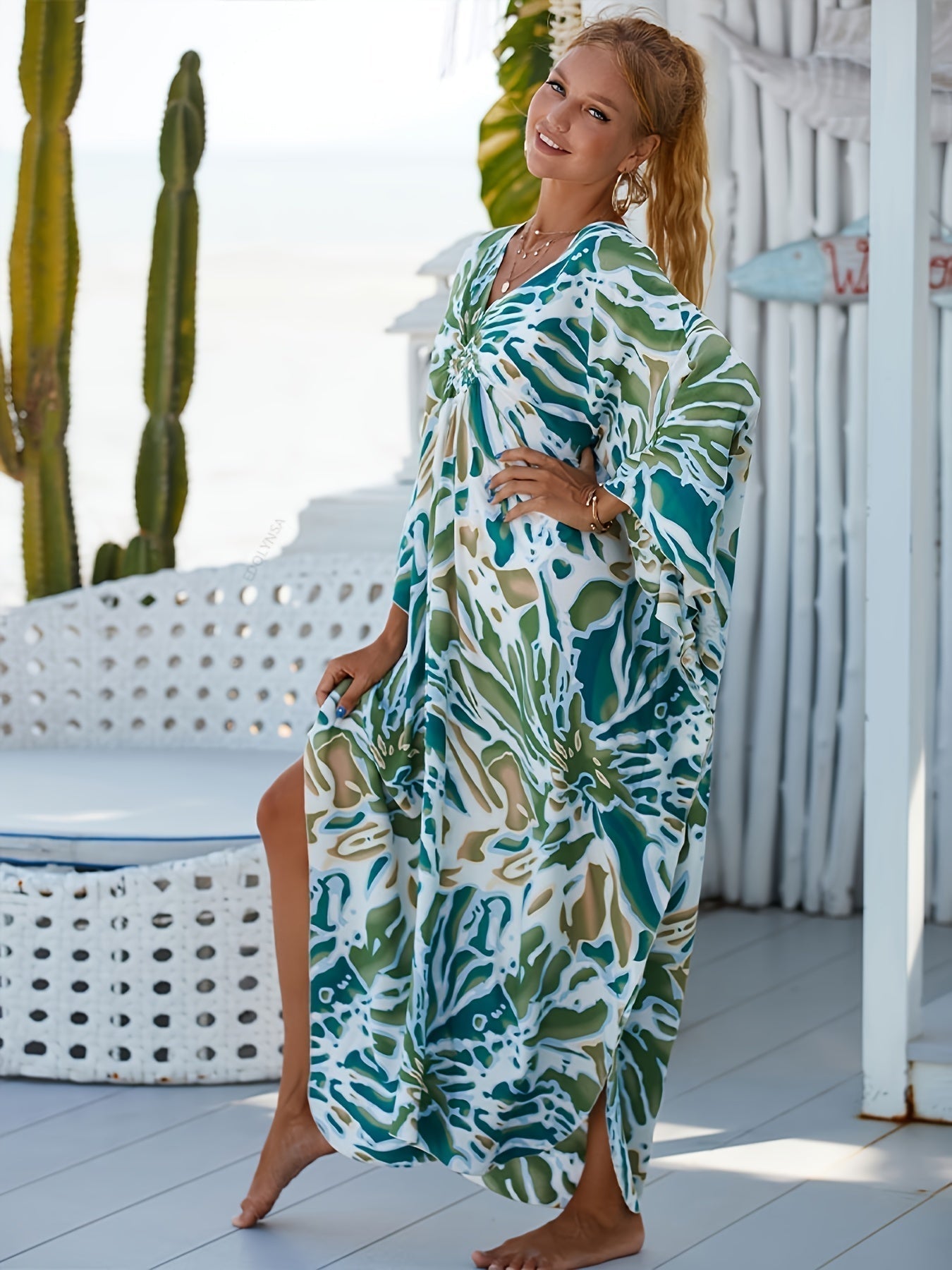 Celine | Oversized Nature Print Dress