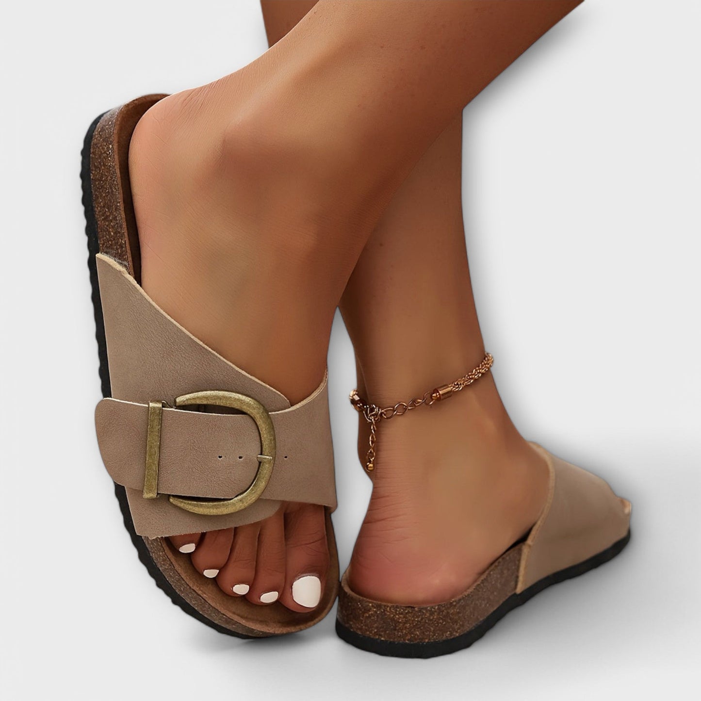 MARGIE | SANDALS WITH BUCKLE STRAP DESIGN