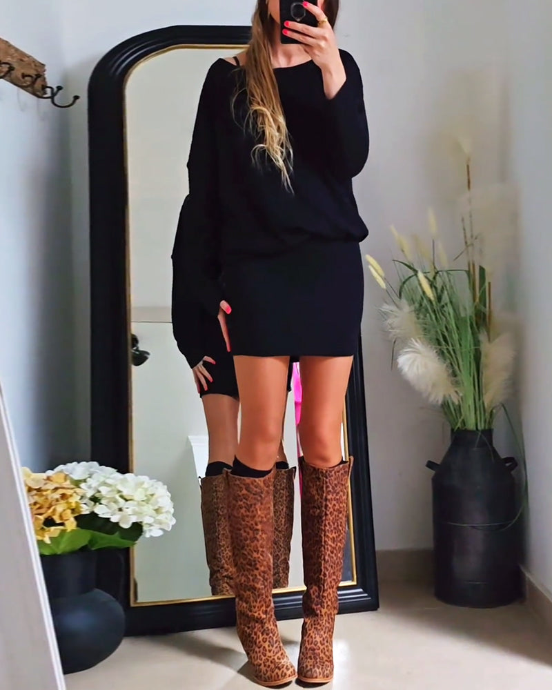 Annabelle | Long-sleeved black dress