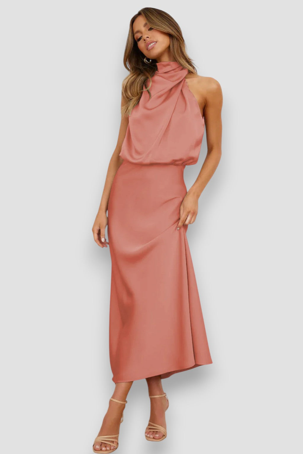 Carlina | Neutral-Toned Day Dress