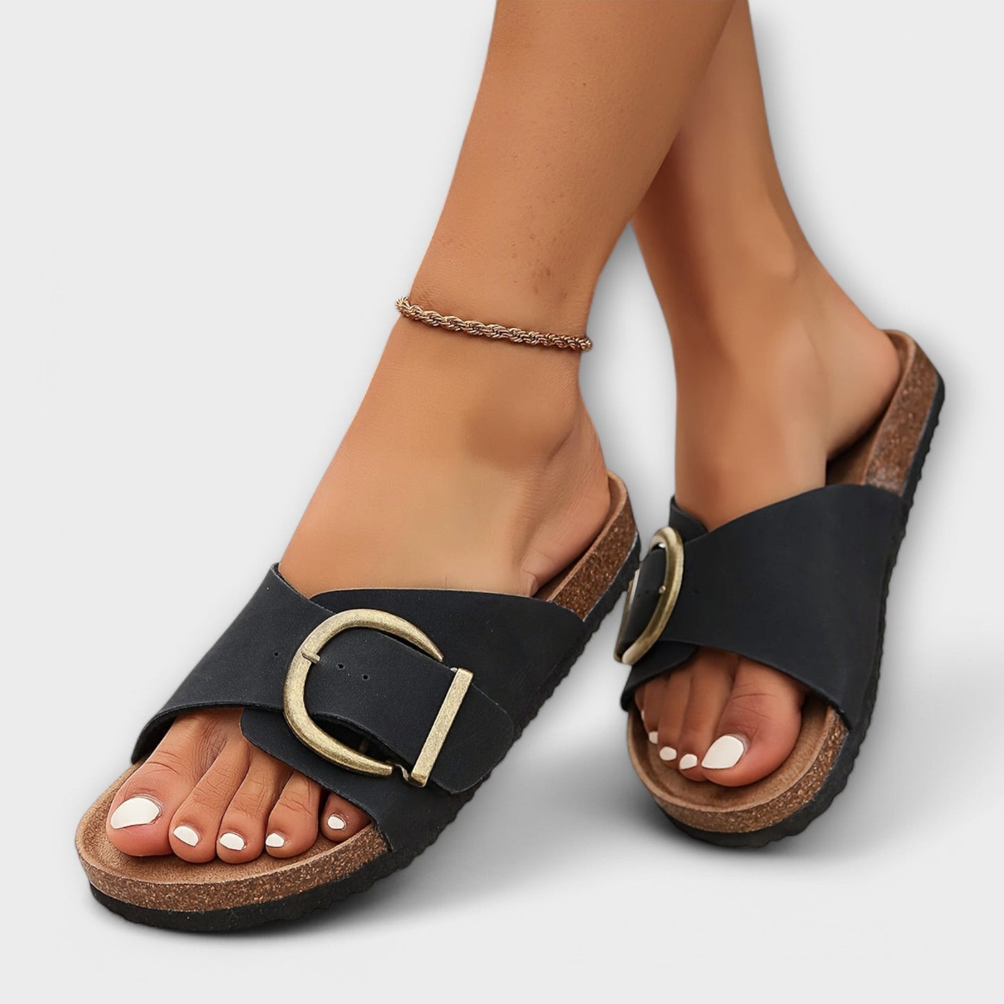 MARGIE | SANDALS WITH BUCKLE STRAP DESIGN