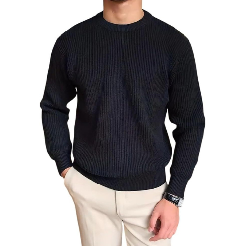 Premium Textured Shoulder Knit Jumper