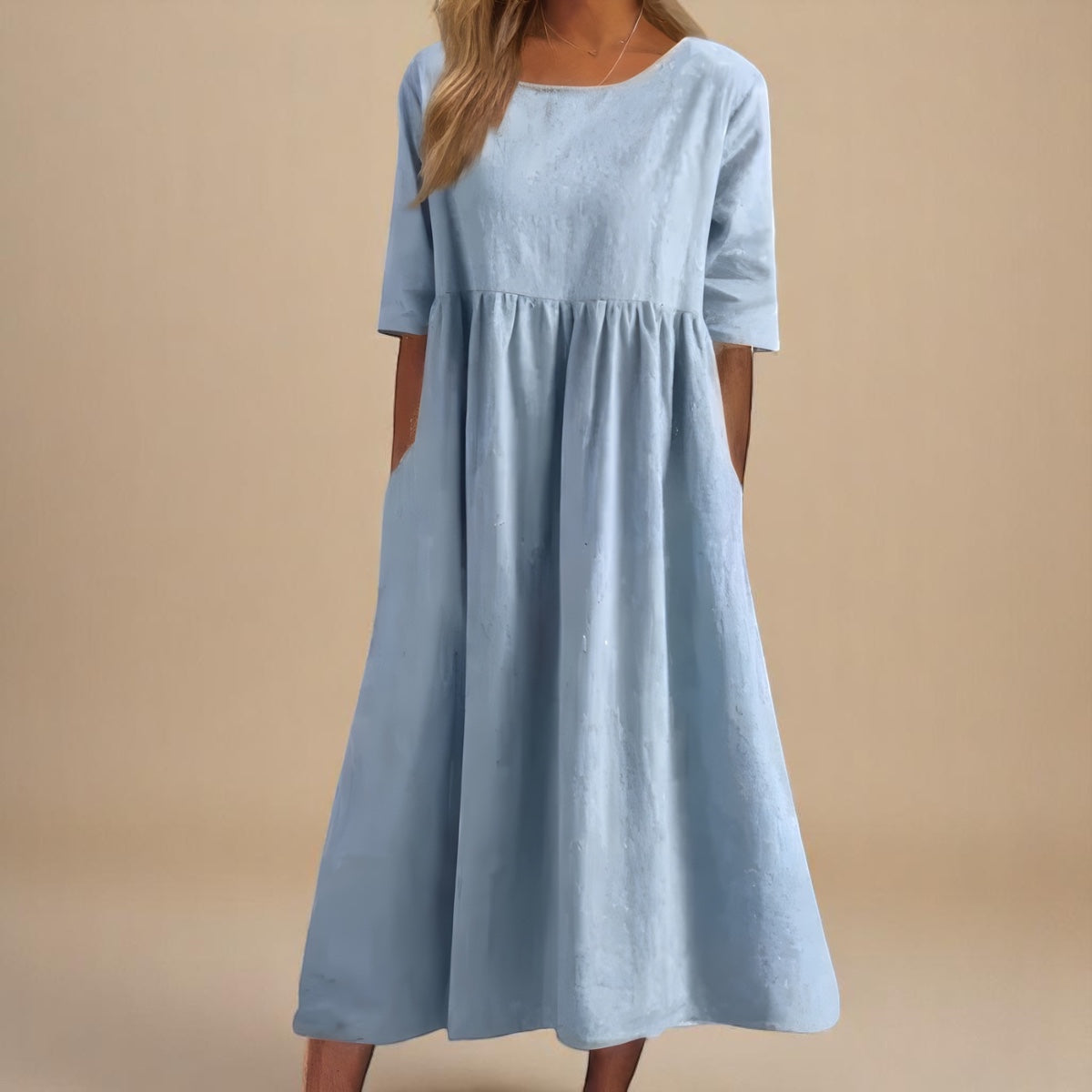 Alora | Breezy Cotton Dress for Effortless Comfort