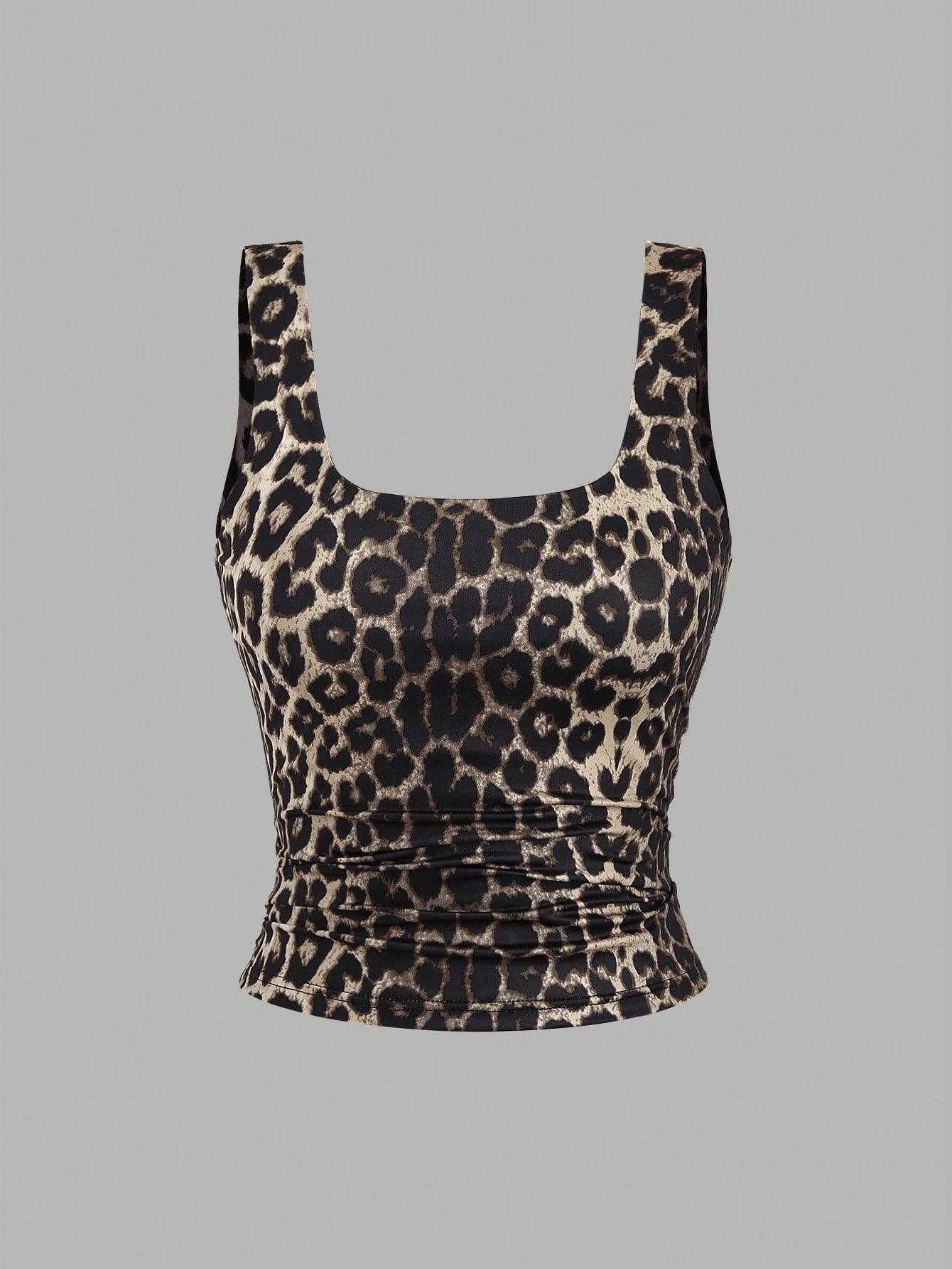 Sweetra Women's Casual Versatile Tank Top, Summer Graphic Cheetah Print Tees Women Tops