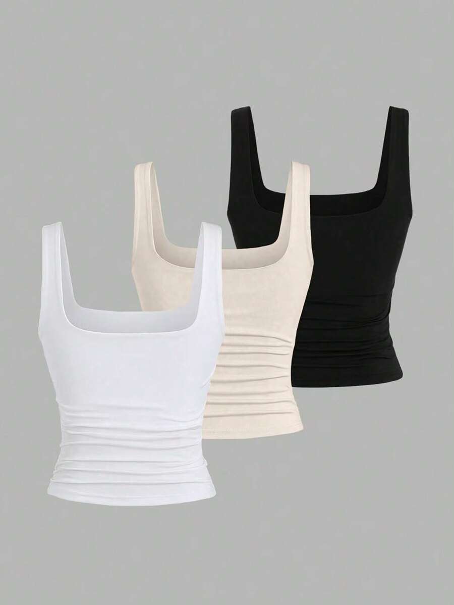 Sweetra Women's Casual Versatile Tank Top, Summer Graphic Cheetah Print Tees Women Tops
