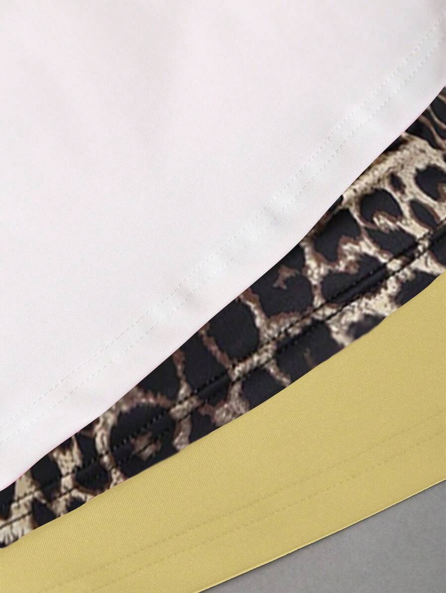 Sweetra Women's Casual Versatile Tank Top, Summer Graphic Cheetah Print Tees Women Tops