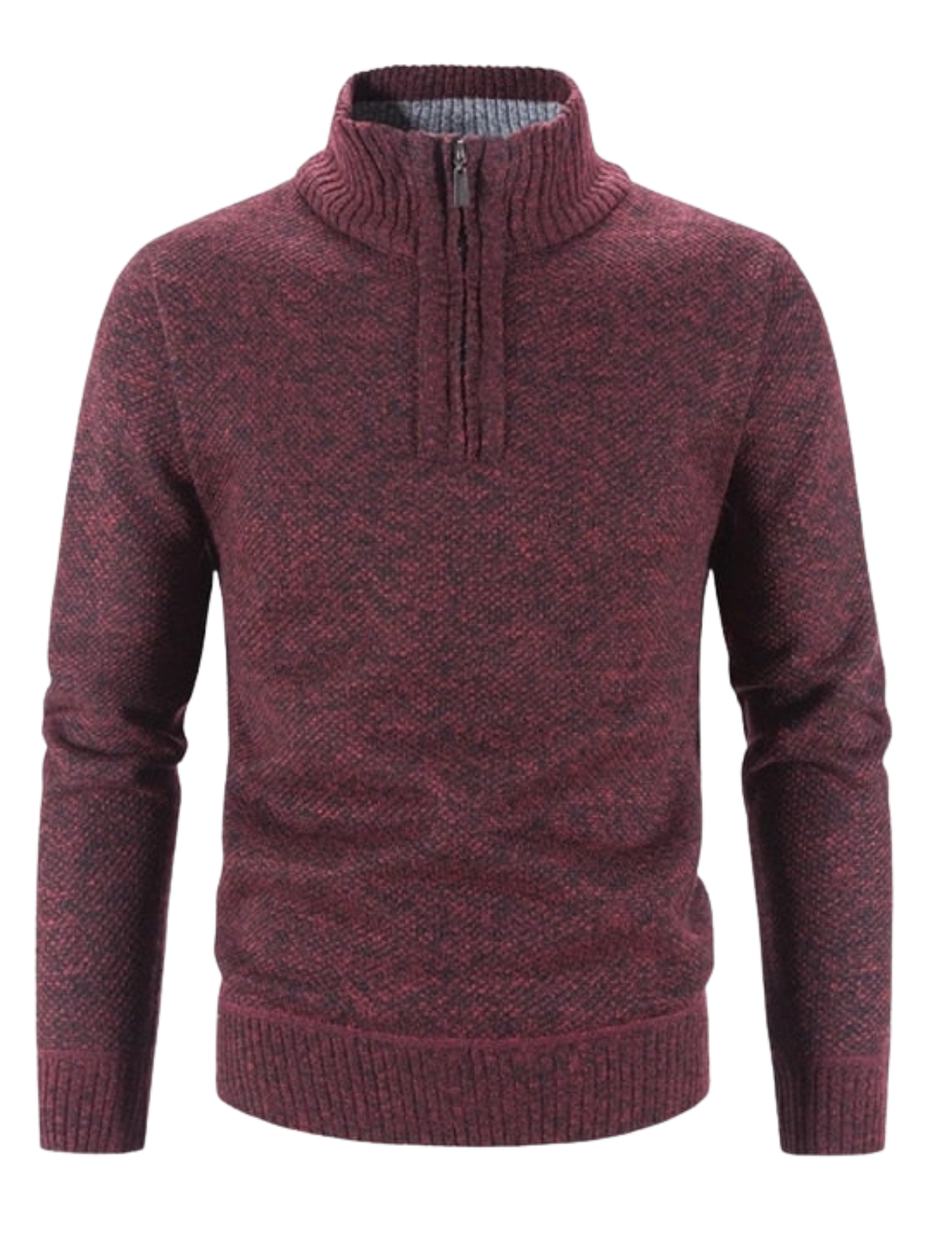 Elton Casual Style Half-Zip Sweater