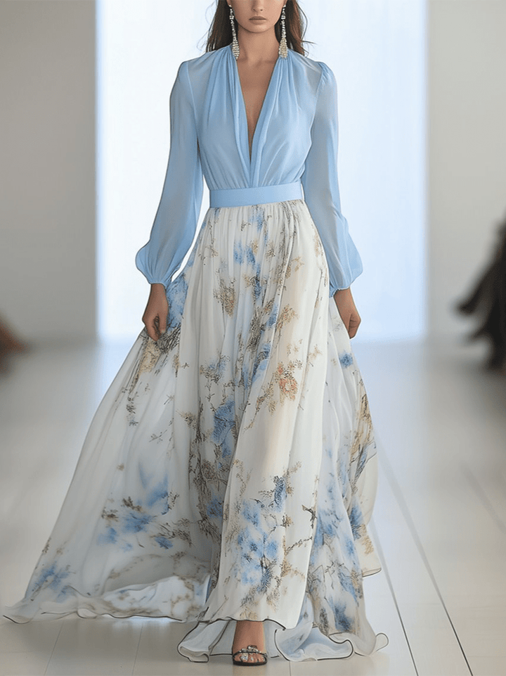 Tess | Elegant Floral Long Dress