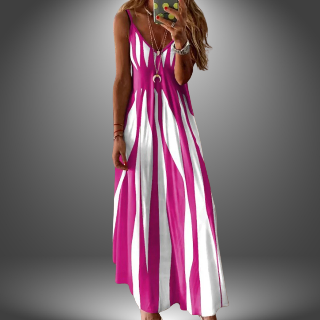 Elowen | Effortless Summer Striped Maxi Dress