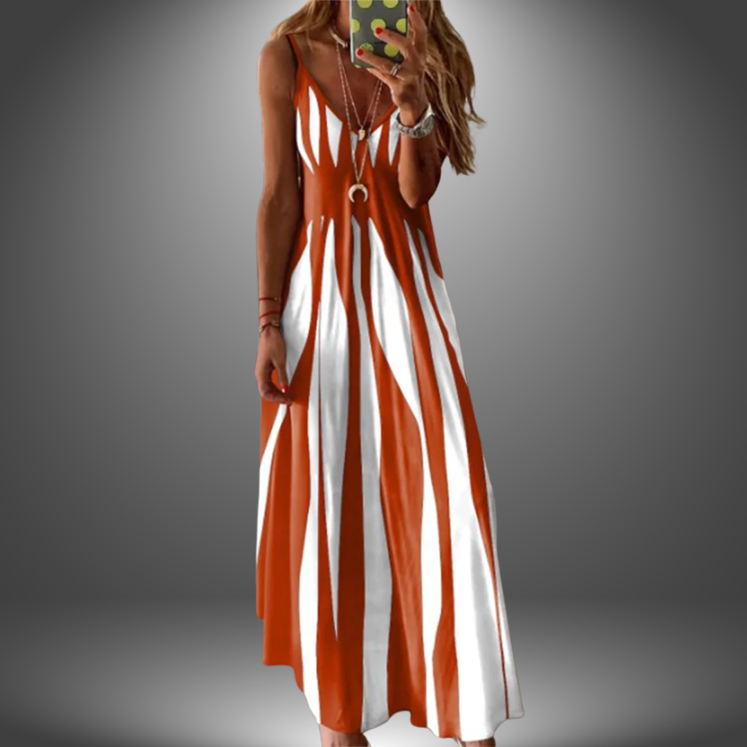 Elowen | Effortless Summer Striped Maxi Dress