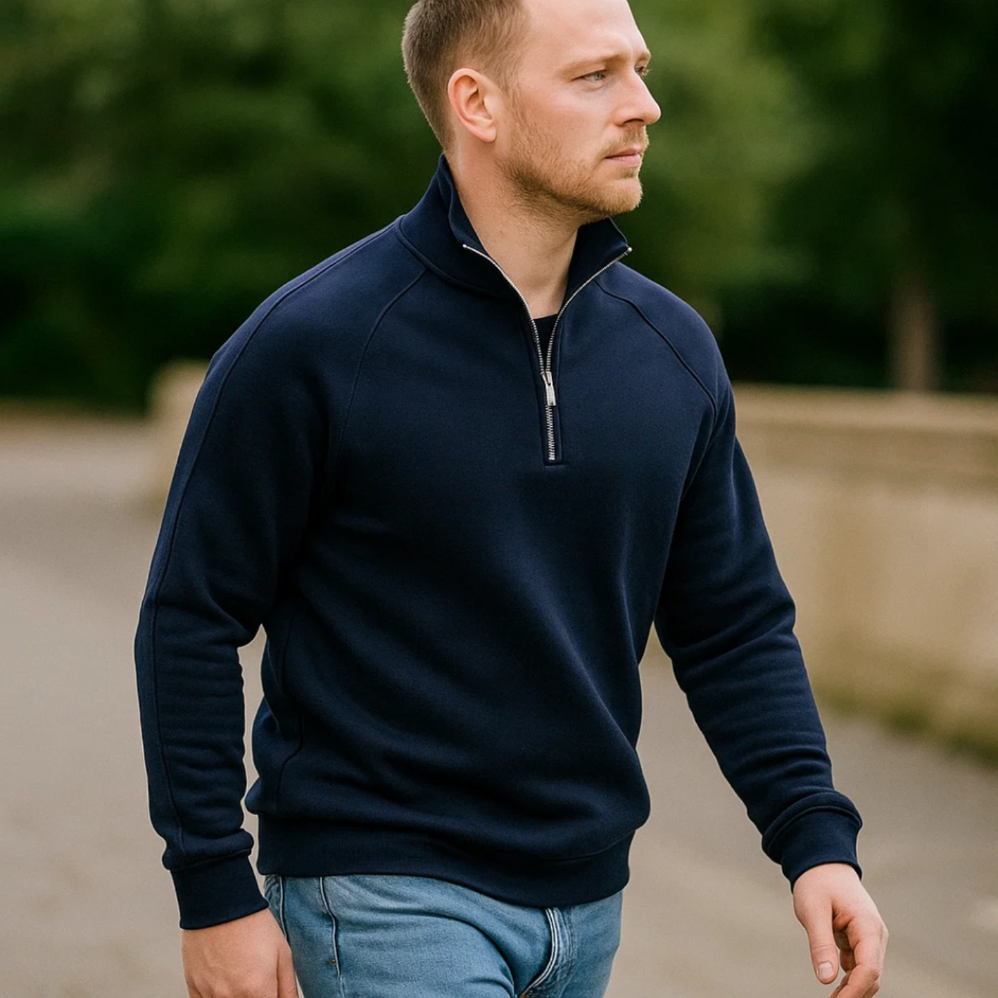 Callaway Cotton Half Zip Jumper