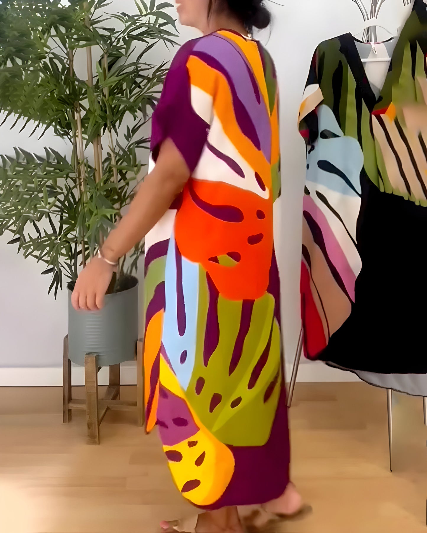 Emelia | Abstract Print Dress