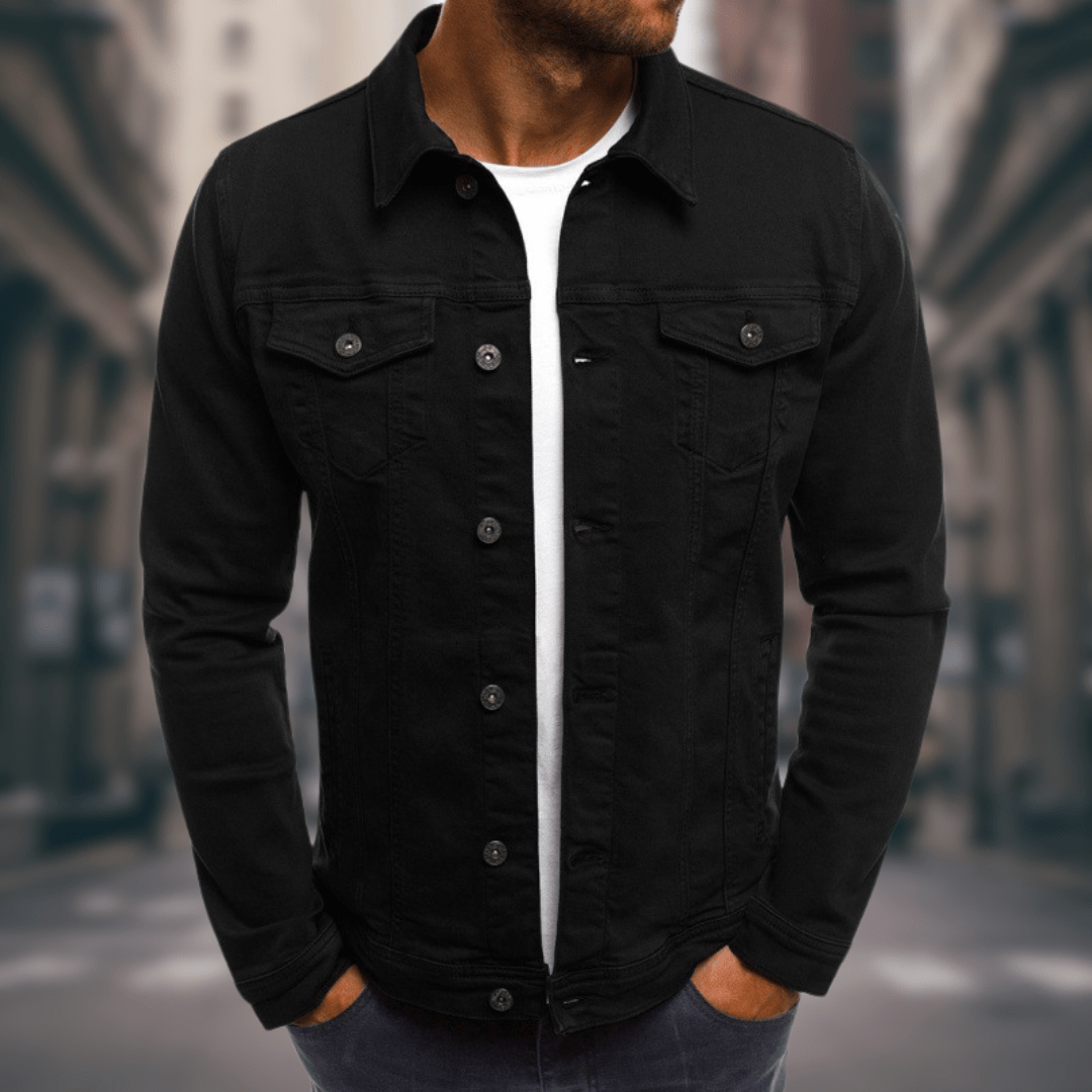 Giovanni - Slim Fit, Lightweight Denim Jacket for Daily Wear
