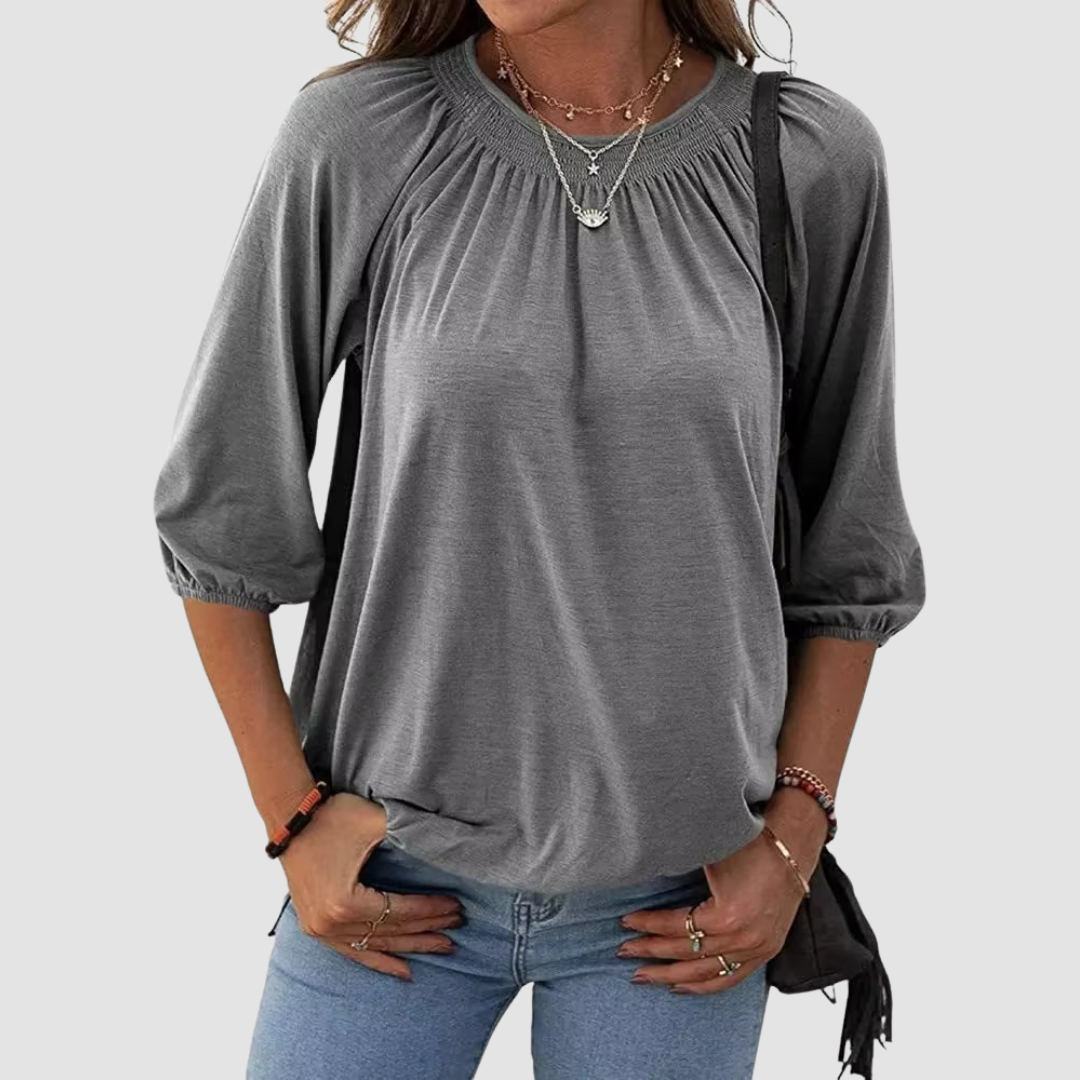Elara | Loose Fit Women's Half Sleeve Top