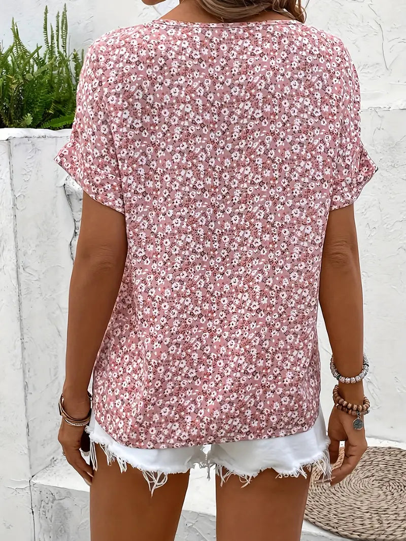 Jelena | Elegant Summer Floral Top