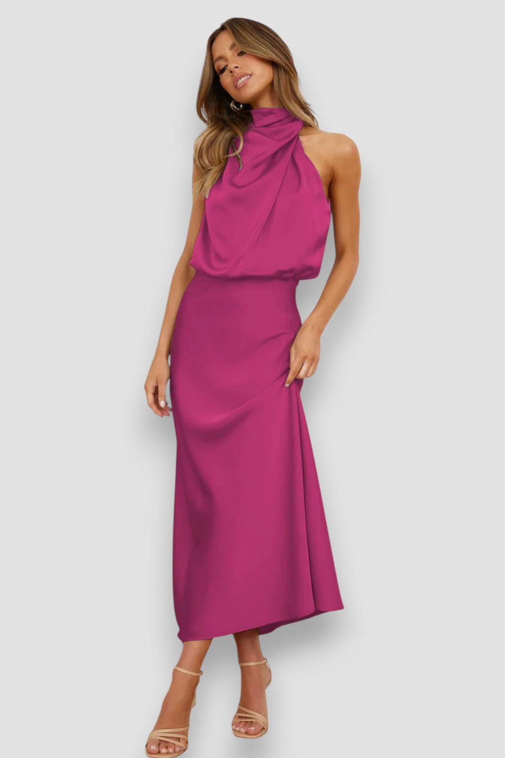 Carlina | Neutral-Toned Day Dress