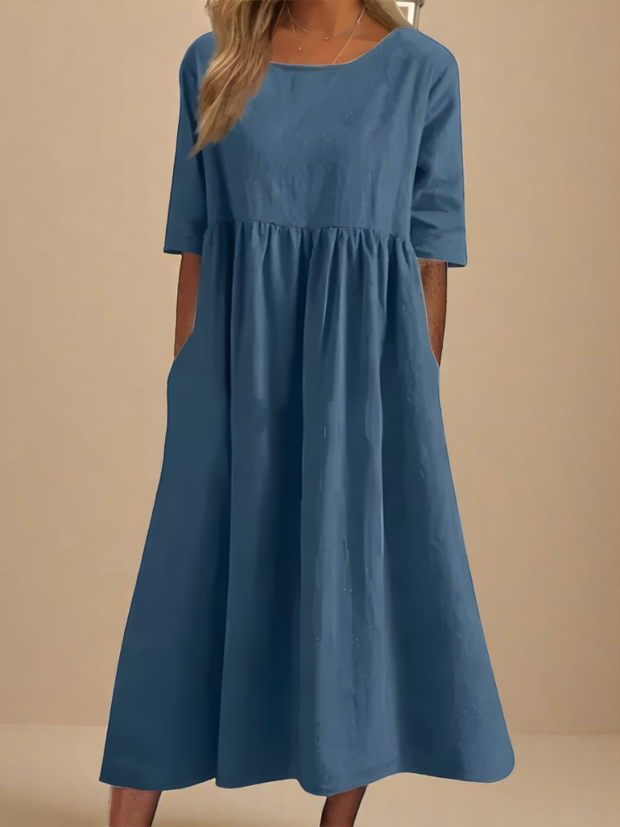Alora | Breezy Cotton Dress for Effortless Comfort