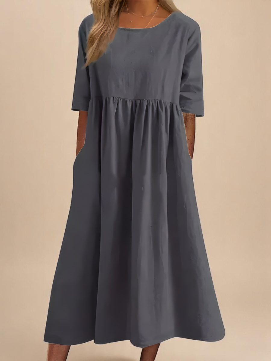 Alora | Breezy Cotton Dress for Effortless Comfort