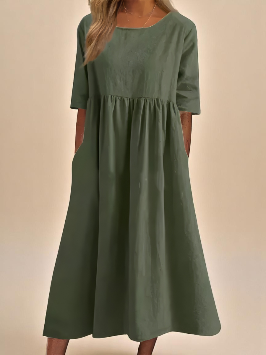 Alora | Breezy Cotton Dress for Effortless Comfort