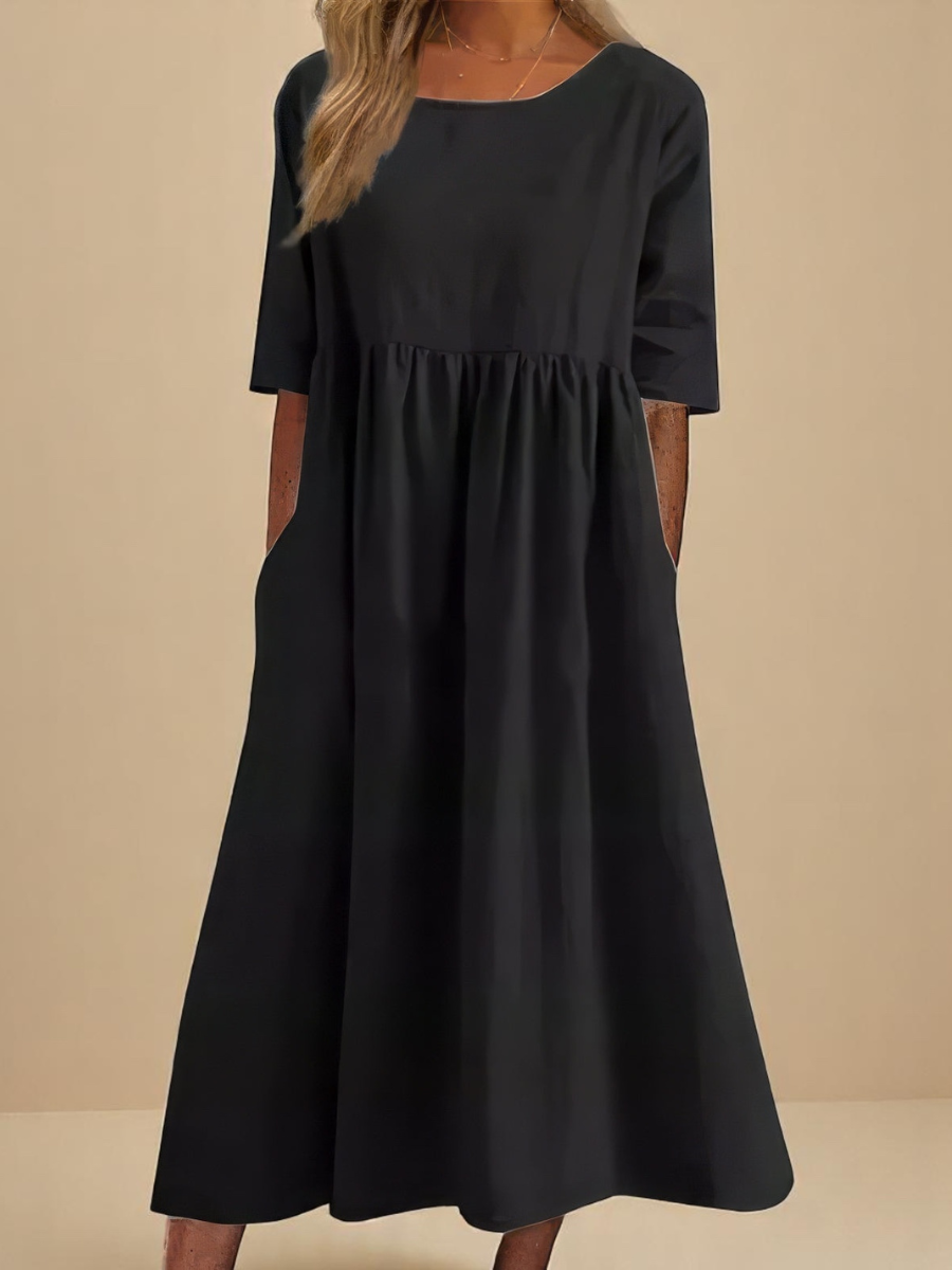 Alora | Breezy Cotton Dress for Effortless Comfort
