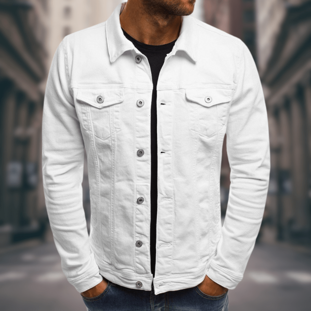 Giovanni - Slim Fit, Lightweight Denim Jacket for Daily Wear