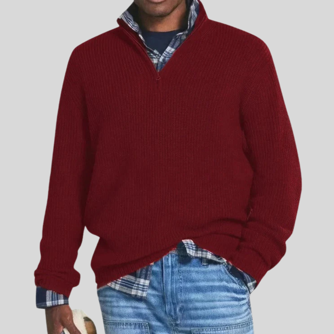 Asher Zip Knit Sweater