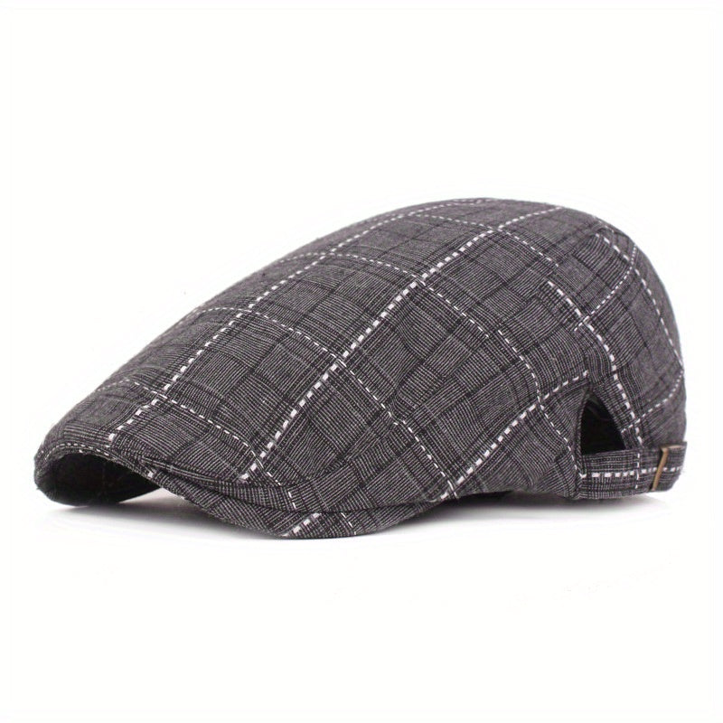 Averton™ | Check Pattern Cap – Smart, Packable & Everyday Stylish