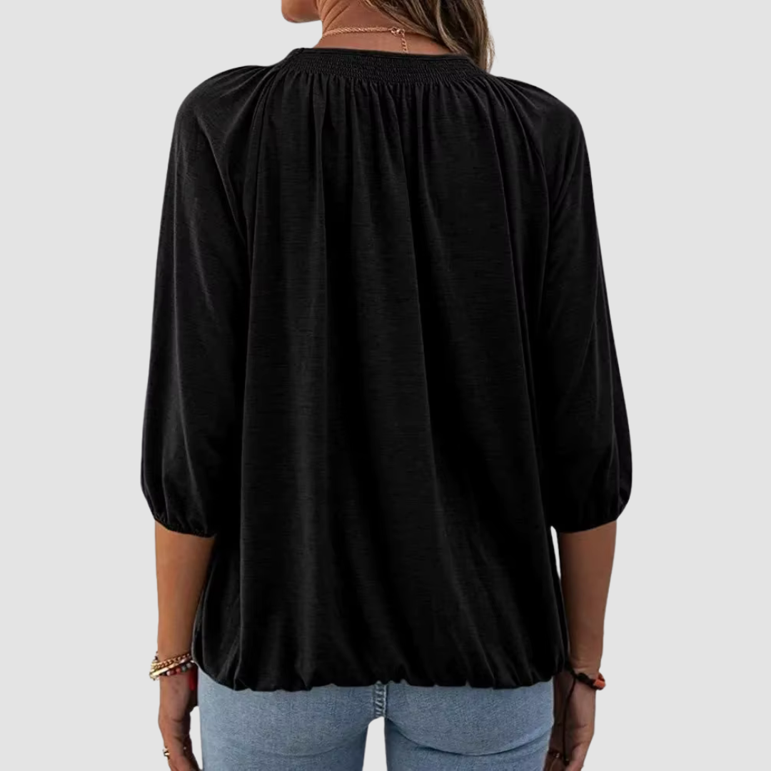 Elara | Loose Fit Women's Half Sleeve Top