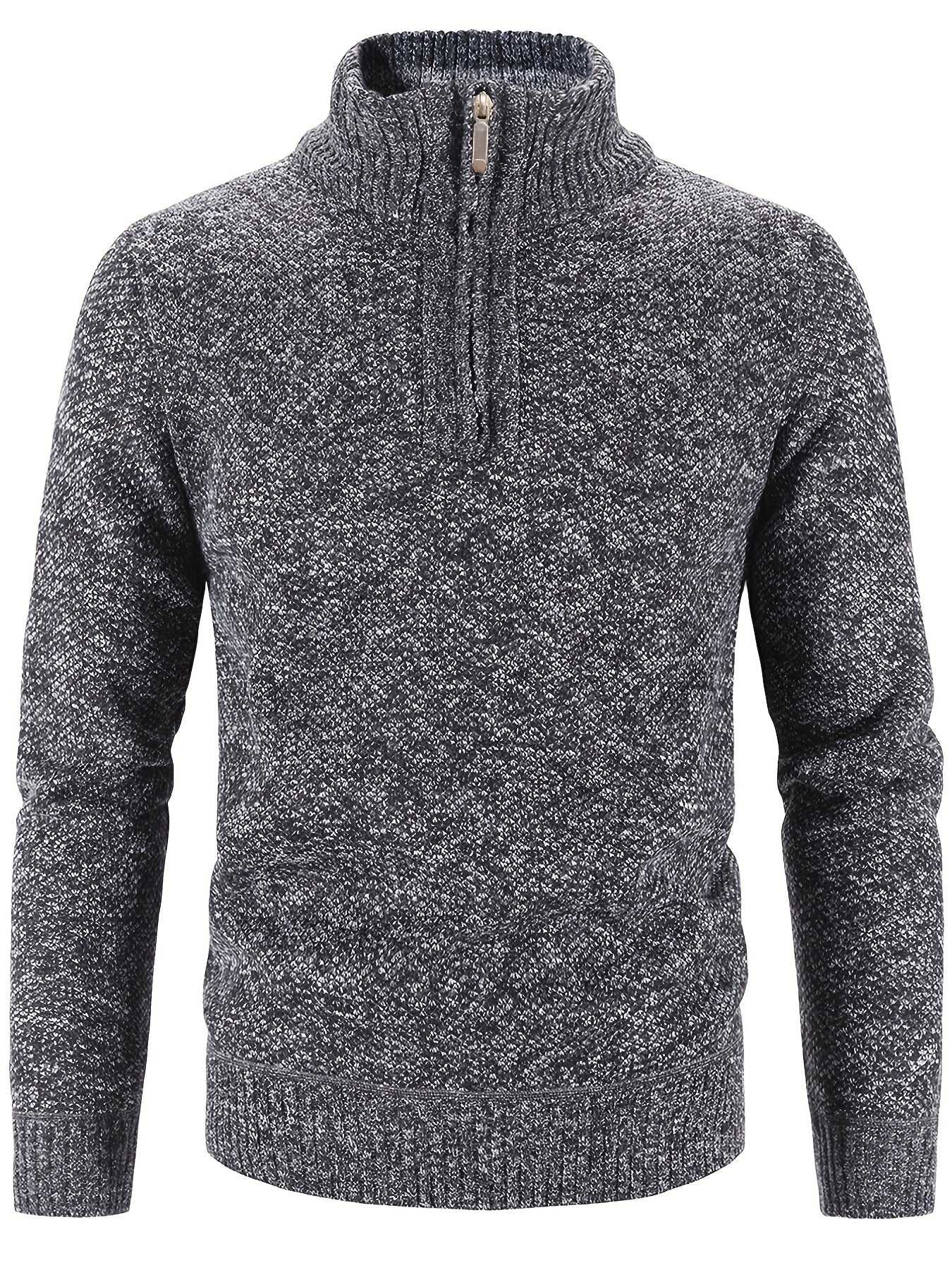 Elton Casual Style Half-Zip Sweater