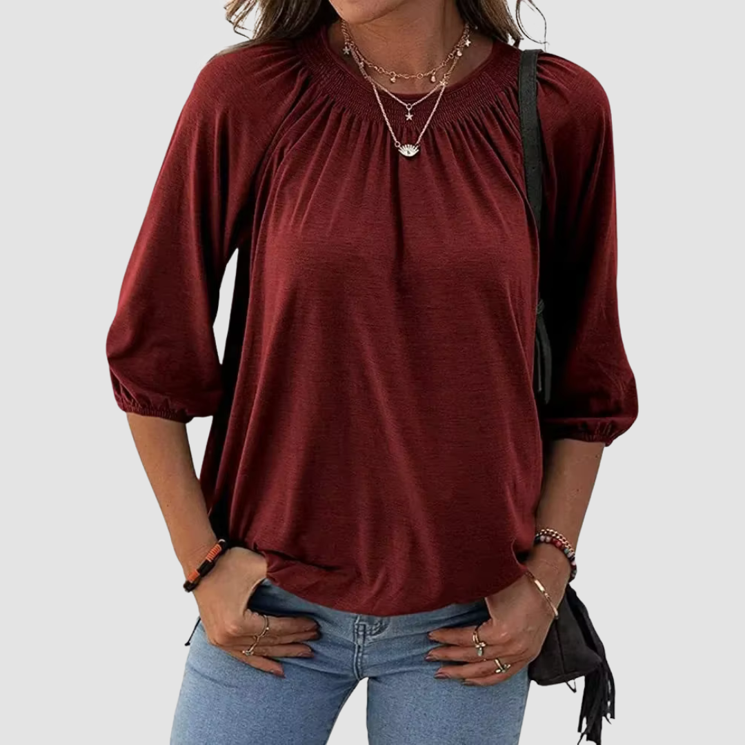 Elara | Loose Fit Women's Half Sleeve Top