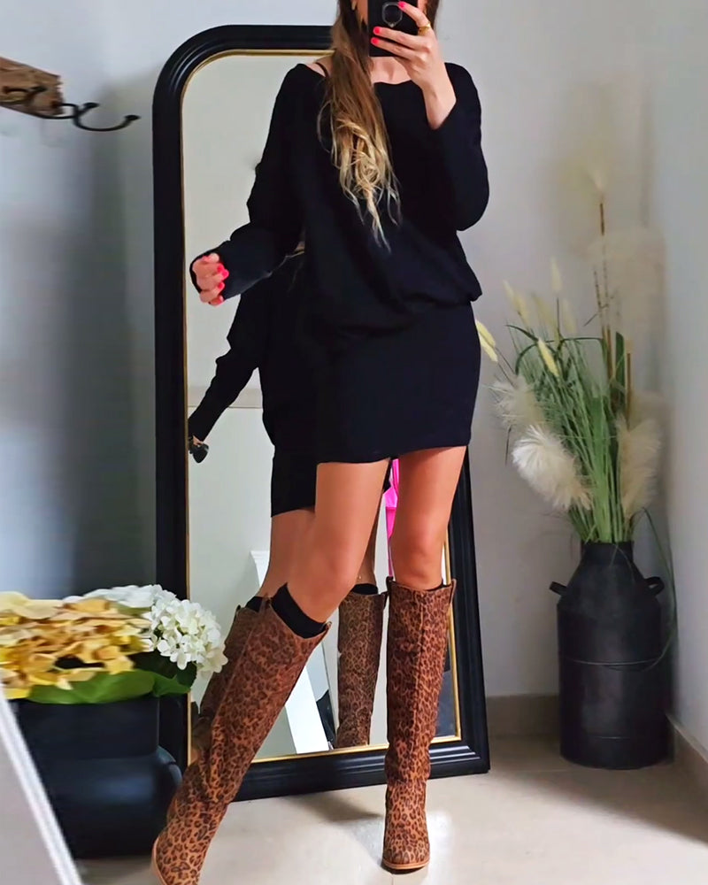 Annabelle | Long-sleeved black dress