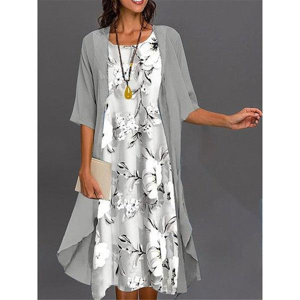 Viane | Elegant Printed Dress