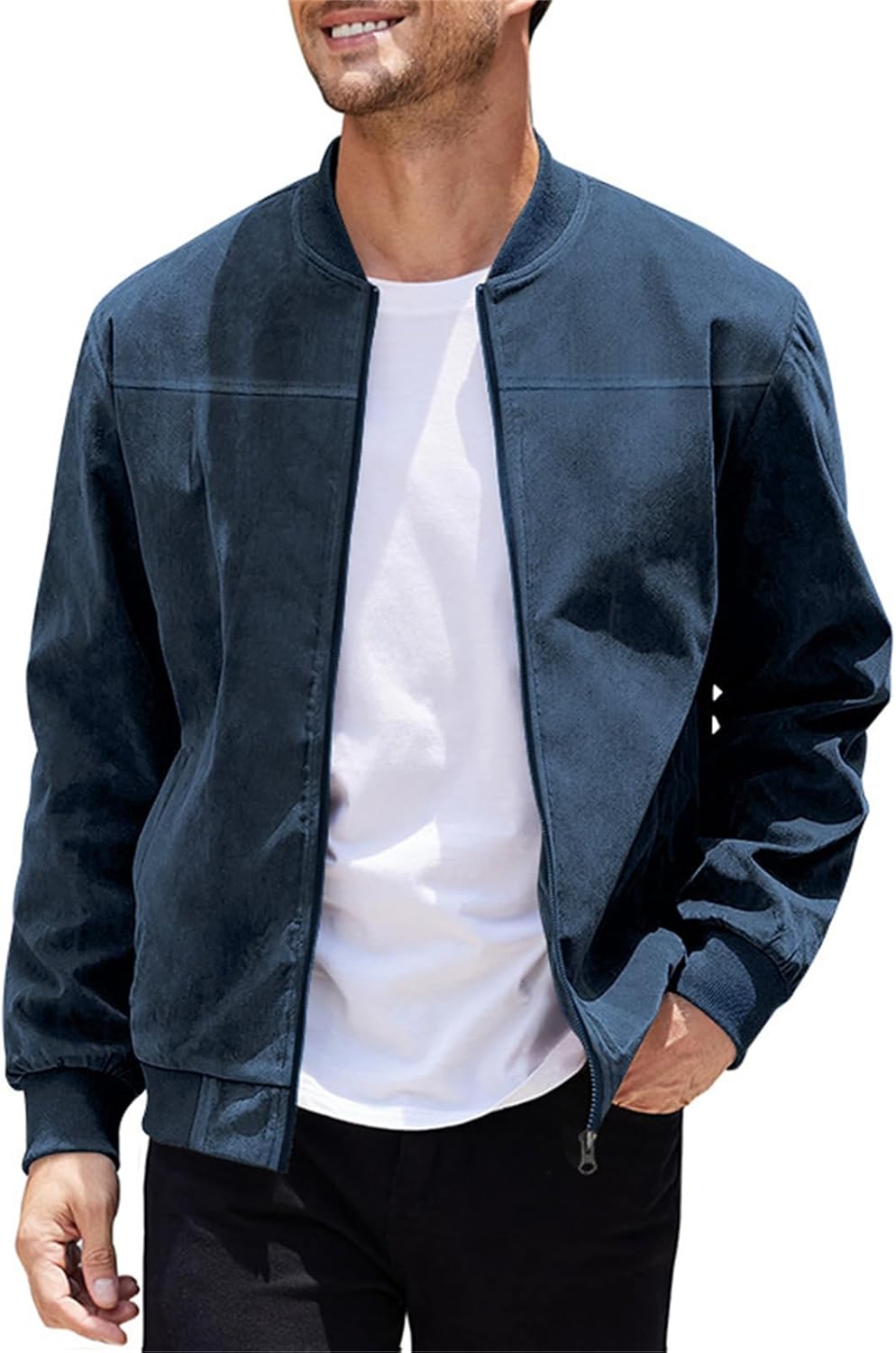 Men’s Classic Bomber Jacket - Tailored Fit