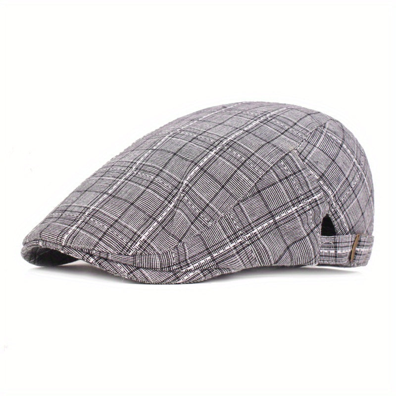 Averton™ | Check Pattern Cap – Smart, Packable & Everyday Stylish