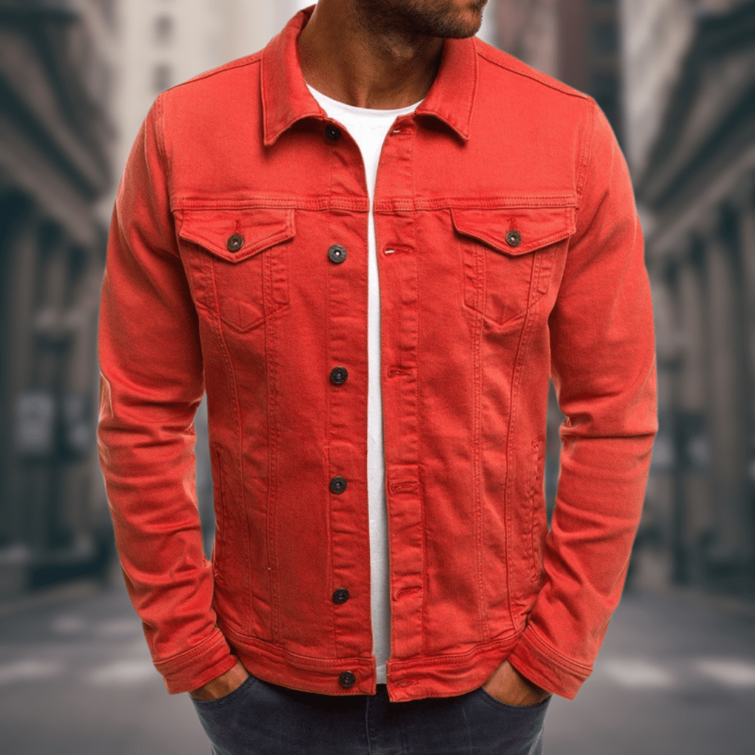 Giovanni - Slim Fit, Lightweight Denim Jacket for Daily Wear