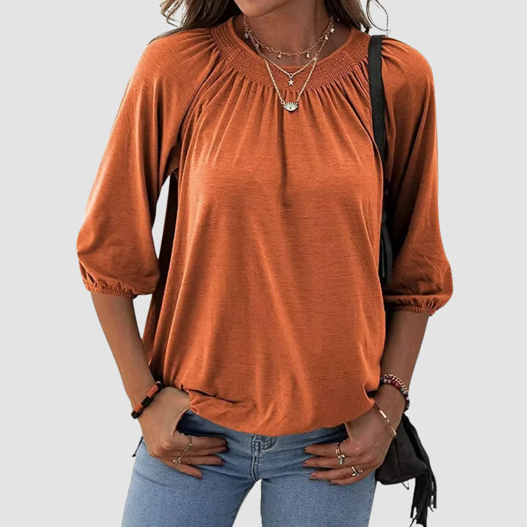 Elara | Loose Fit Women's Half Sleeve Top