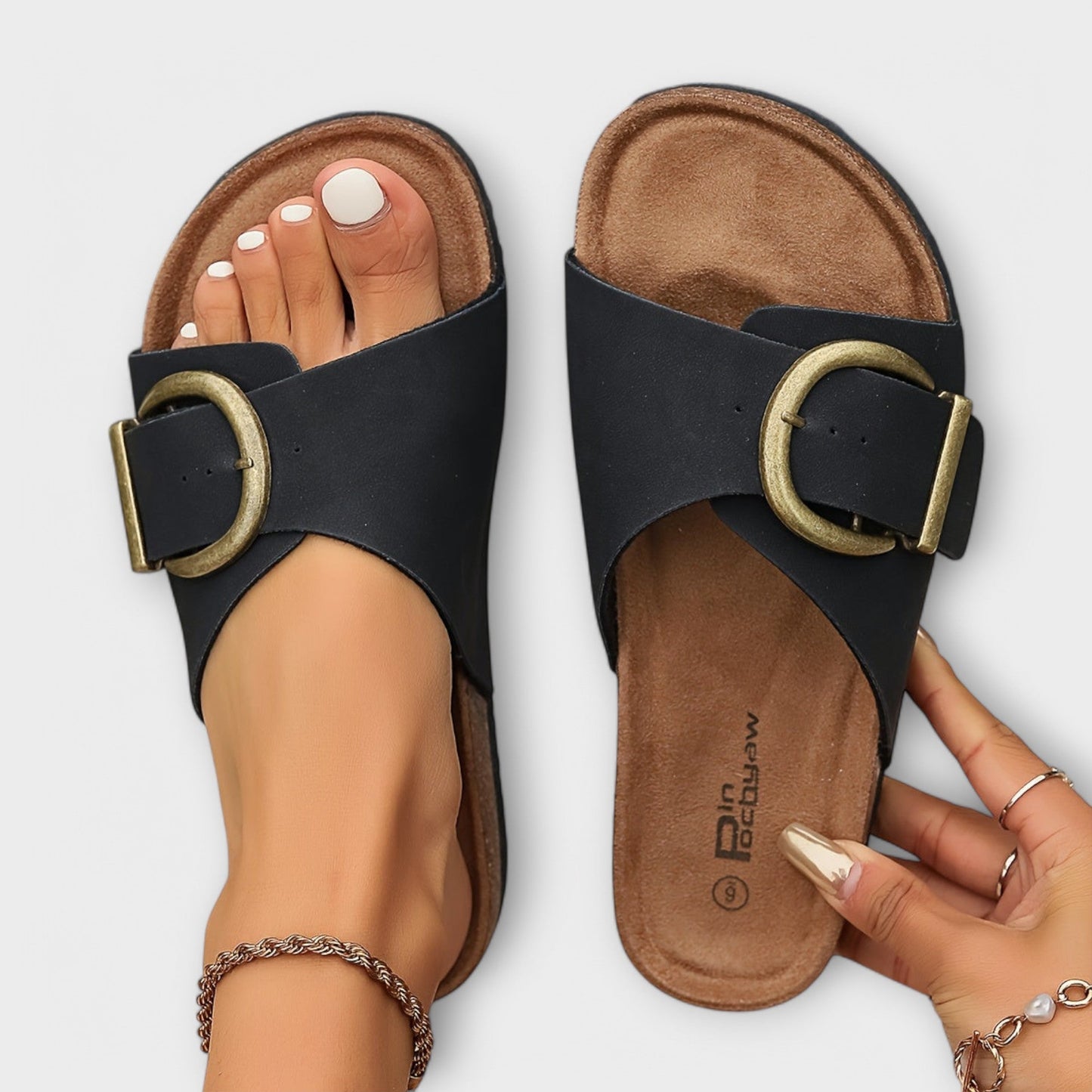 MARGIE | SANDALS WITH BUCKLE STRAP DESIGN
