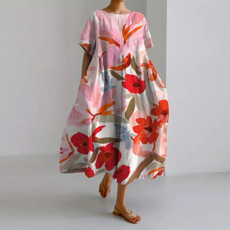 Poppy | Floral Summer Dress with Flattering Cut