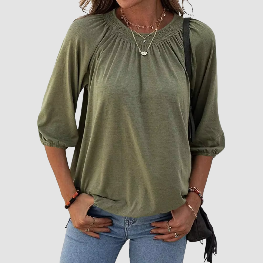 Elara | Loose Fit Women's Half Sleeve Top