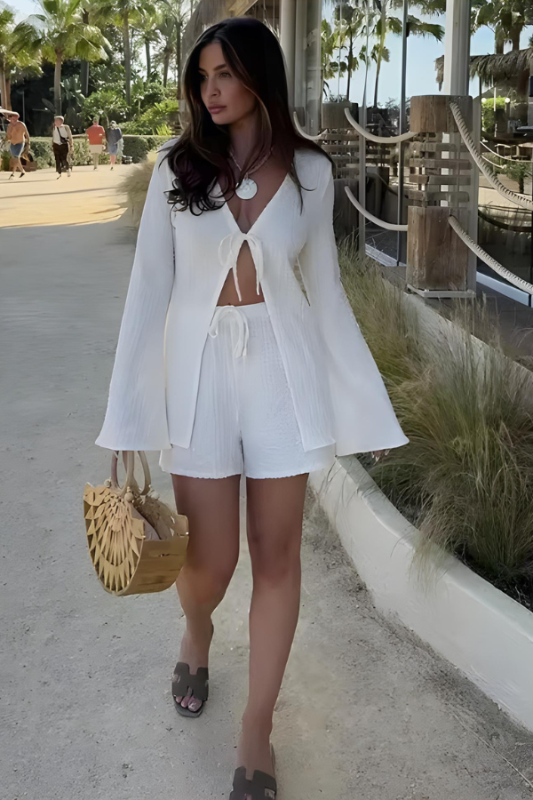 Emilie Beachy Set - Women's Outfit for Effortless Summer Style