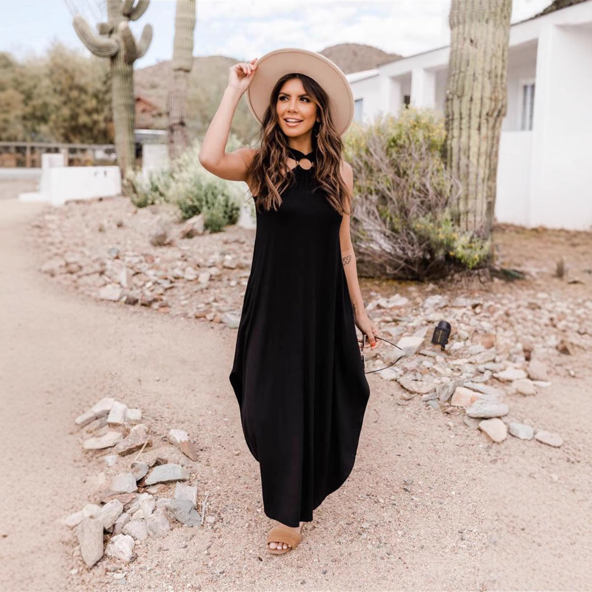 Aloura | Flowy Summer Maxi Dress