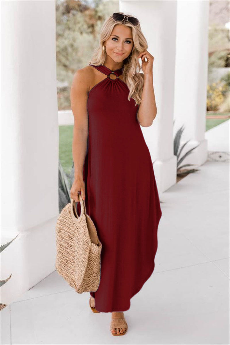 Aloura | Flowy Summer Maxi Dress
