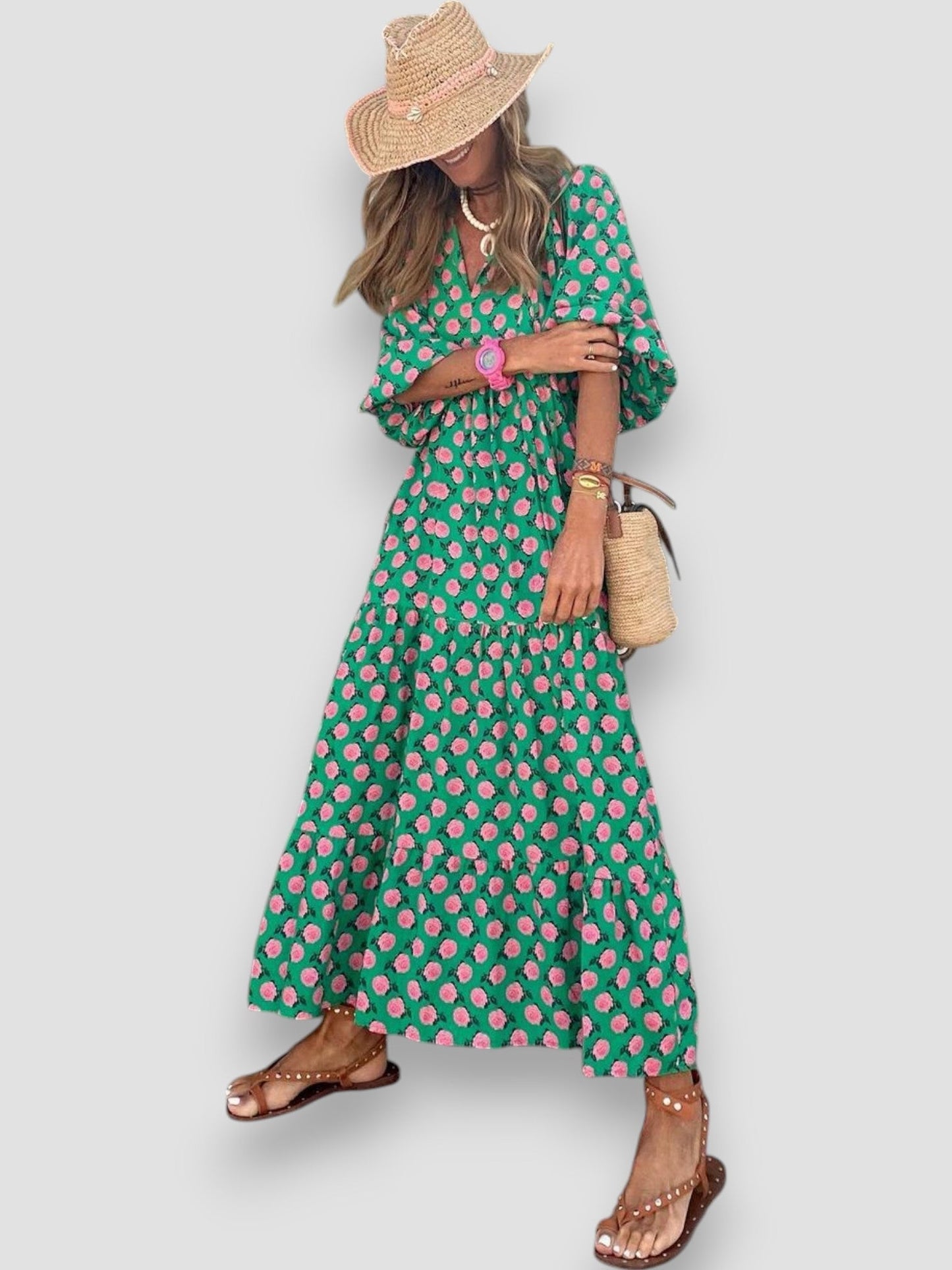 Caprice | Mint Green Summer Dress