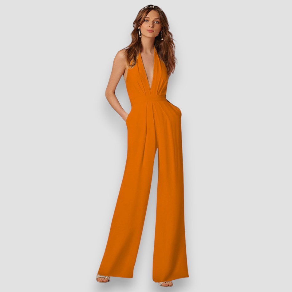 Bea | Minimal Ivory Jumpsuit