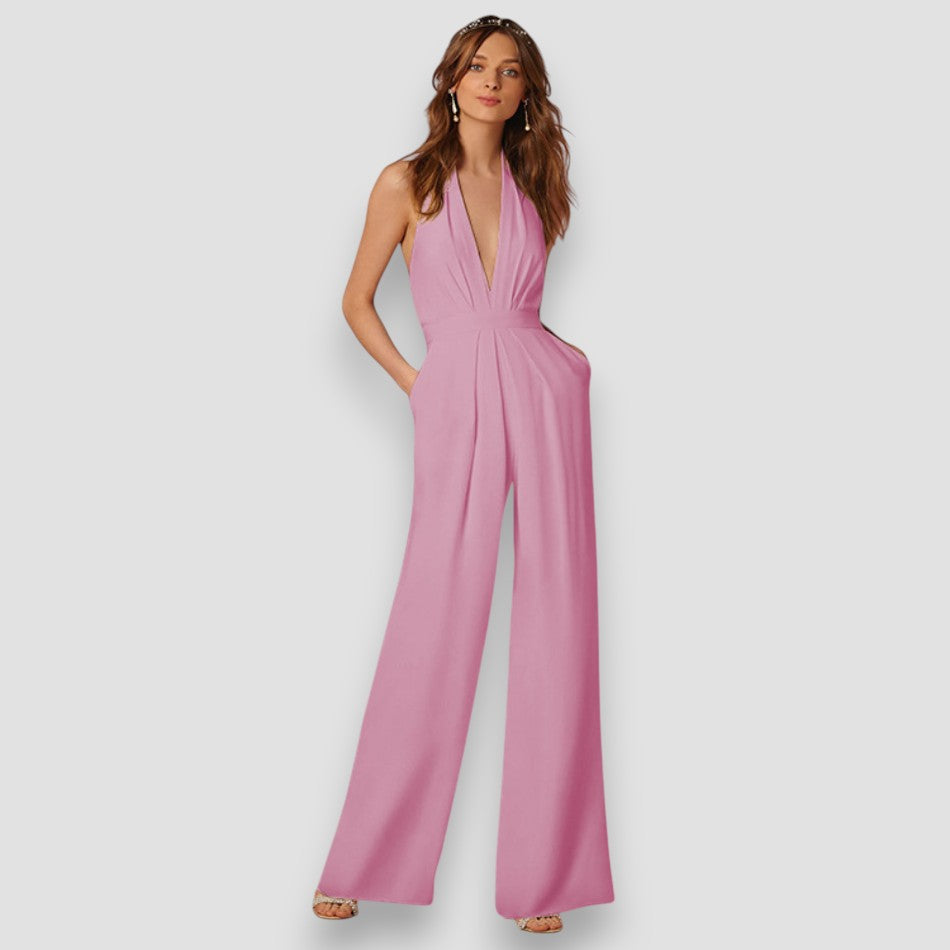 Bea | Minimal Ivory Jumpsuit